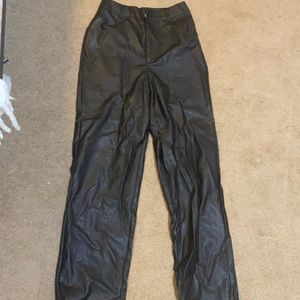 Nasty Gal Black Leather Pants
